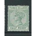 turks and caicos islands stamps sg70 sg 70 die 2