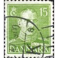 DENMARK, King Christian X, green 1942, 15ore, #4