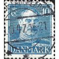 DENMARK, King Christian X, blue 1943, 40ore, #4