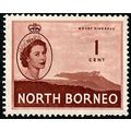 Malaysia North Borneo 1954 Queen Elizabeth II M...