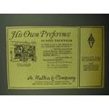 1943 A. Sulka Fine Neckwear Ad - His Own Preference