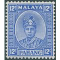 Pahang 1936 12c bright ultramarine SG 38 unused