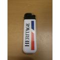 Heritage Cigarettes White Mini Disposable Lighter