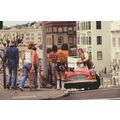 Teenage Gang Circling Angry Man With Car Extrem...