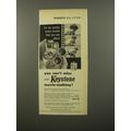 1954 Keystone Riviera Movie Camera Ad - You can't miss with Keystone