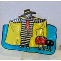 1970's Vintage McDonaldland Hamburgler Stained ...