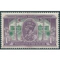 India 1931 1r violet & green SG229 unused