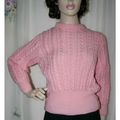 Womens Vintage 1970 Hand Made Cable Pattern Jum...