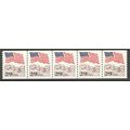 2523 29c U.S. Flag Fine MNH PNC 4/5 R0498