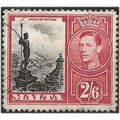 Malta 1938 SG229 2/6d Black & Scarlet Fine Used ..