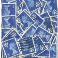 Scotland GB 1971 - 93 QE2 3p pack of 50 x used ...