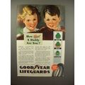 1940 Goodyear Lifeguard Tire Ad - Good Daddy!