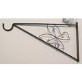 Butterfly Themed Metal Garden Wall Bracket Colo...