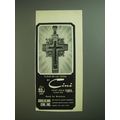 1974 Guglielmo Cini Fleur-de-lis Cross Jewelry Advertisement