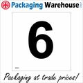 MA602 LETTER CHARACTER 6 SIGN WAREHOUSE SHELVIN...