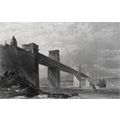BRITANNIA TUBULAR BRIDGE OVER THE MENAI STRAITS...
