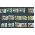 Selangor stamps. 1971 etc Butterflies used lot....