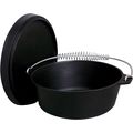 King Kooker 16 Qt. Seasoned Cast Iron Dutch Ove...