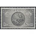 Barbados 1950 SG282 $2.40c Black Mounted Mint ...