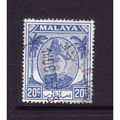 MALAYSIA / SELANGOR 1952 SG 102 20c BRIGHT BLUE...