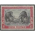 India 1951 SG334 2a Black & Claret Geological S...