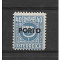 Austria.D966 40g Posthorn (Blue).Mounted Mint.A...