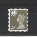 Wales.W62 26p Drab.Unmounted Mint.Aug25