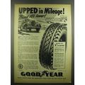 1939 Goodyear G-3 All-Weather Tires Ad - Upped Mileage