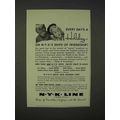 1939 NYK Line Cruise Ad - Every Day's A Holiday