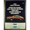 1978 Chevy Monza 2+2 Hatchback Coupe Ad - Fewer...