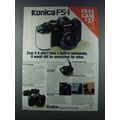 1981 Konica FS-1 Camera Ad - Built-in Autowinder