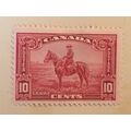 Canada KGV 1935 10c Carmine Mounted Mint MM SG ...