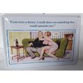 A 50's SEASIDE HUMOUR - METAL WALL PLAQUE 15 x ...