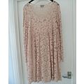ASOS peach/nude 2 piece dress & lacy top layer ...