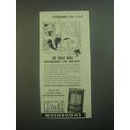 1945 B in B Mushrooms Ad - We treat our mushrooms like royalty