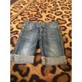 Arizona Girls Capri Blue Denim Jean Shorts Size 4