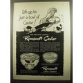 1951 Romanoff Caviar Ad - Life can be just a bowl of Caviar!