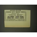 1953 Young Bess Movie Ad - Radio City Music Hall Rockefeller Center