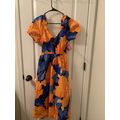 Tabitha Brown Target Floral Puff Sleeve Tie Bac...