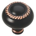 Brainerd 1.25" (32mm) Rope Knob / Bronze w/Copp...