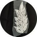 Sew on Embroidered Leaf Sequins Beads and Lace ...