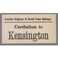 LONDON BRIGHTON & SOUTH COAST RAILWAY LUGGAGE L...
