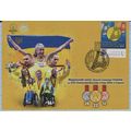 UKRAINE Maxi card Kyiv Paralympic Games medal s...