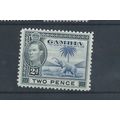 Gambia Stamps GVI 1938 2d Elephant lightly MH C...