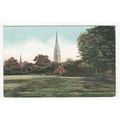 Old & New Churches Stoke Newington Postcard Lon...