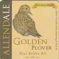 BEER MAT - ALLENDALE BREW CO - GOLDEN PLOVER GO...