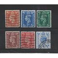 GB.1950-52 Definitive set of 6.Fine Used.Jul25