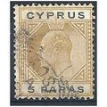 Cyprus 1904.SG60 5 Paras Bistre & Black Fine Used.