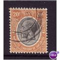 TANGANYIKA 1927 SG96 20c ORANGE - BUFF FINE USED
