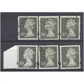 BULK STOCK.30p Deep Bluish Grey x 6.Colour Unch...